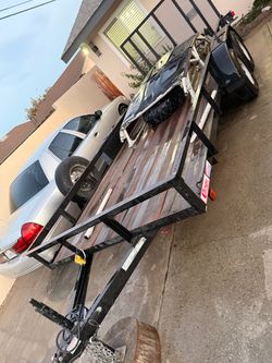 2023 Carson Utility Trailer with Wood Deck 16 ft
