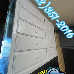 White Pinewood Closet Wardrobe Dresser Ropero Nuevo 