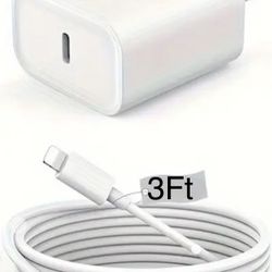 3ft iPhone Fast Charger Set!