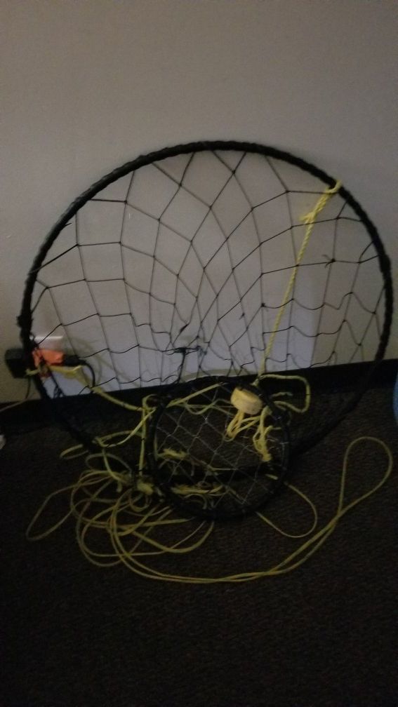 Heavy crab lobster hoop net with bouy and rope