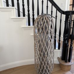 48” Large Wicker Candle Holder