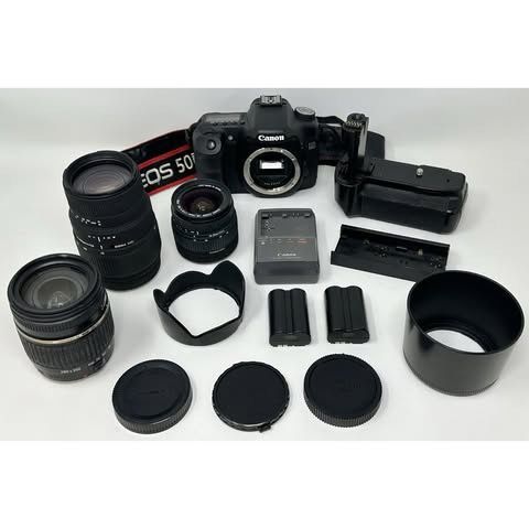 Canon EOS 50D DSLR Camera & 3 Lens Bundle
