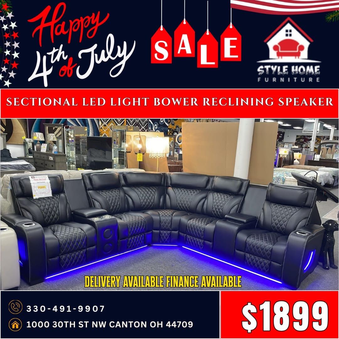 Power Reclining Sectional $1,899