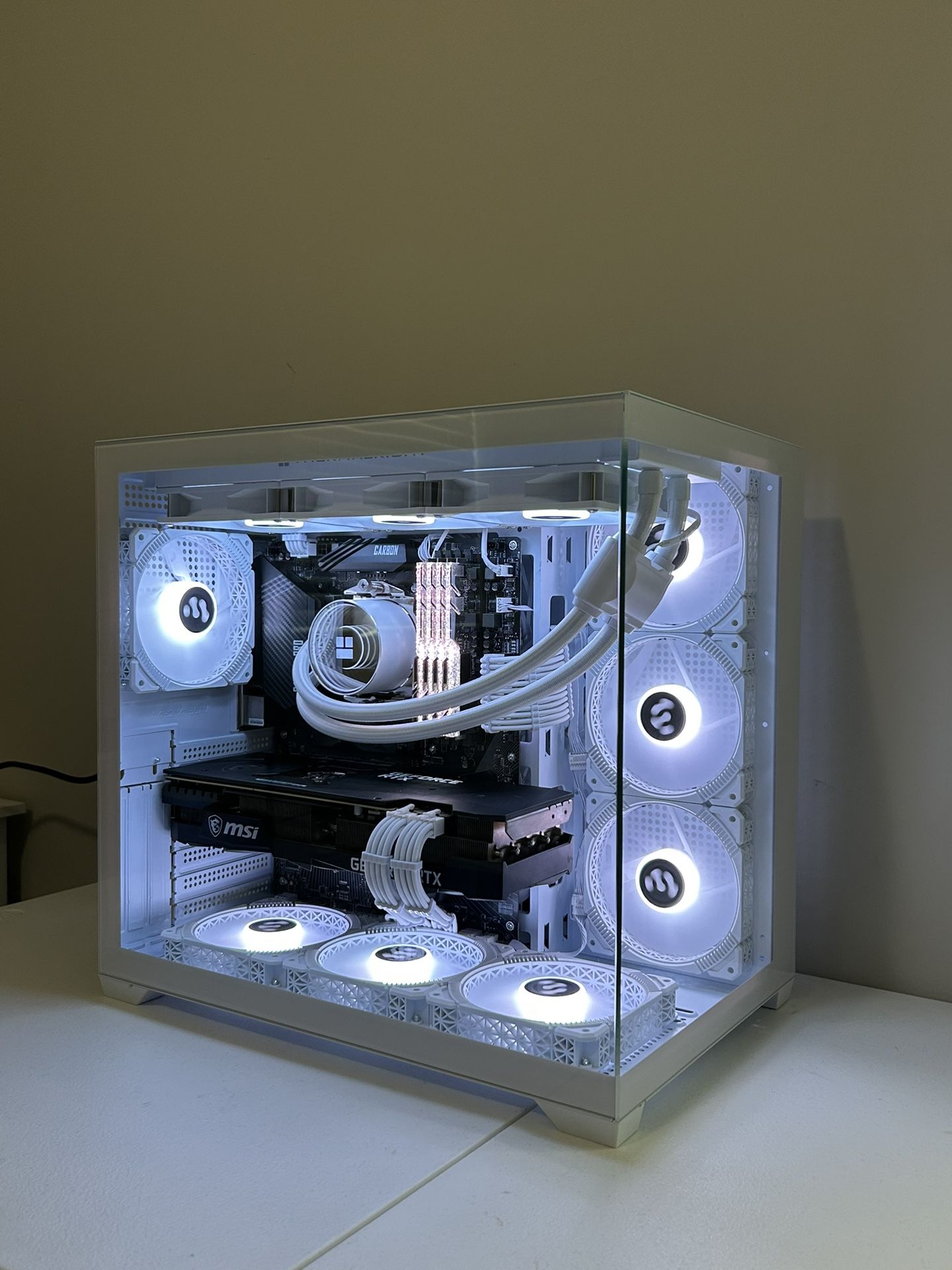 Premium White RTX 3080 Gaming PC - Ryzen 7 5800X, 32GB, 1TB SSD, 360 AIO