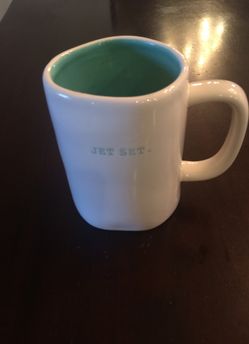 RAE DUNN JET SET MUG