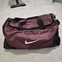 Nike Maroon Duffle Bag