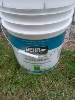 5 gal. Millinael gray Satin Enamel Low Odor Interior Paint & Primer
Questions & Answers