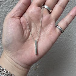 925 Sterling Silver Simple and Elegant Necklace Italy