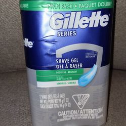 Gillette Sensitive Skin Shave Gel, 2 Pack