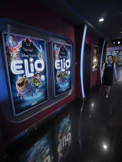 Elio movie original LA promo poster 27x40 on PVC Heavy Pixar Disney 2025