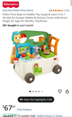 Fisher-Price on the go camper walker