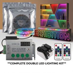 Brand New Addressable LED Strip Light Kit – 12V Pixel RGB 2 (16ft /roll) + LED2014-X Controllers
