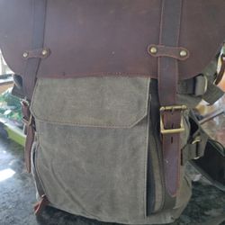 Camera Bag - Leather and Canvas