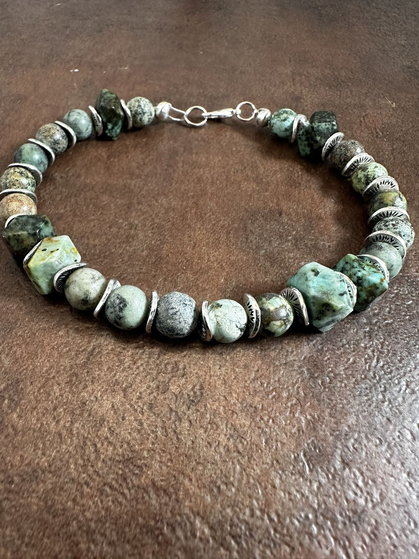 Blue and Yellow Beaded Bracelet