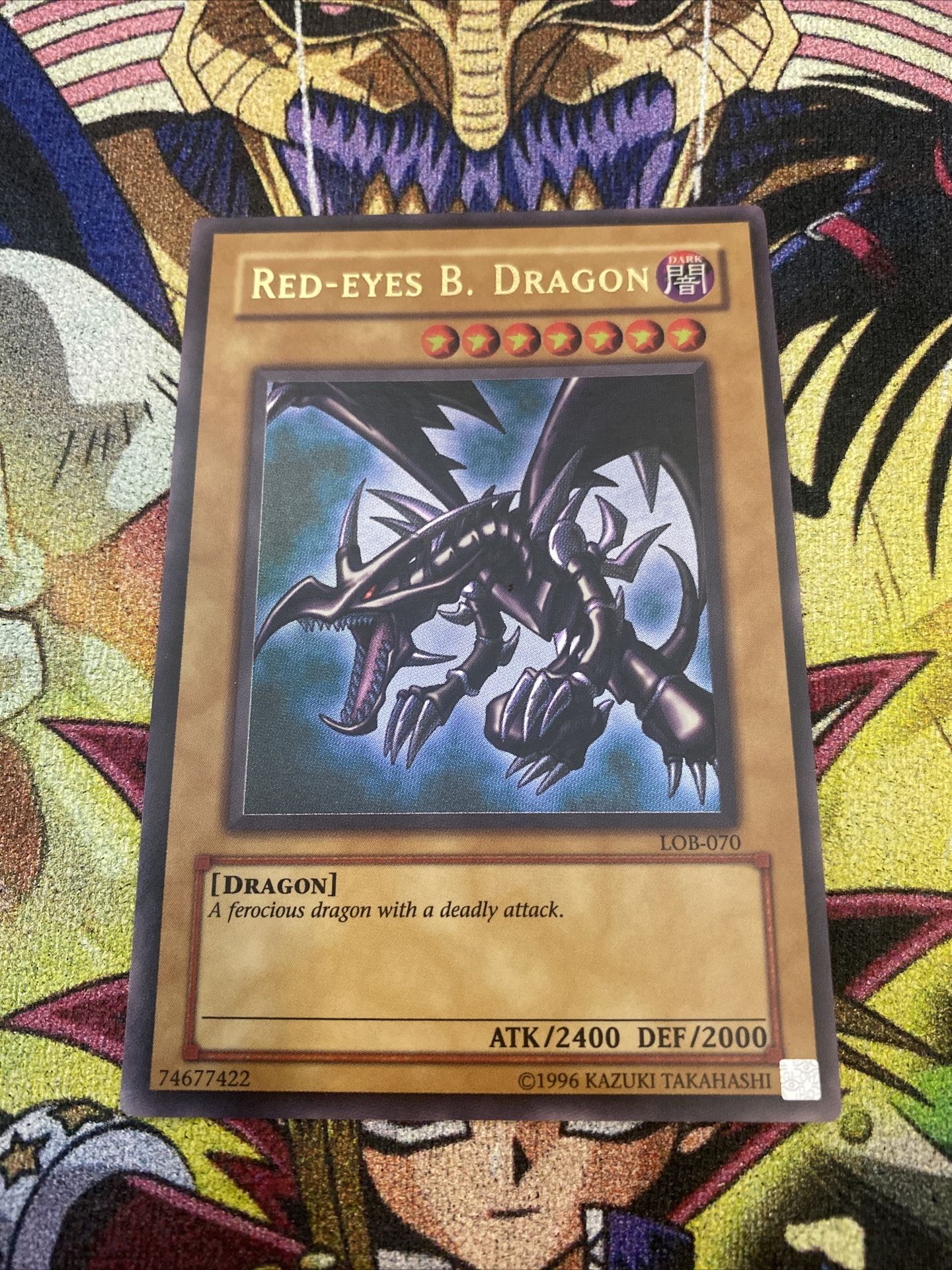 Yugioh Red Eyes Black Dragon LOB 070 Ultra Rare OG Print Vintage LP/NM