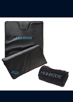 Higherdose Infared Sauna Blanket with Remote + Extras Towel Cleaners Brand New no Box MSRP $788