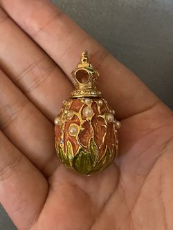 Joan Rivers Lily of the Valley Egg Pendant