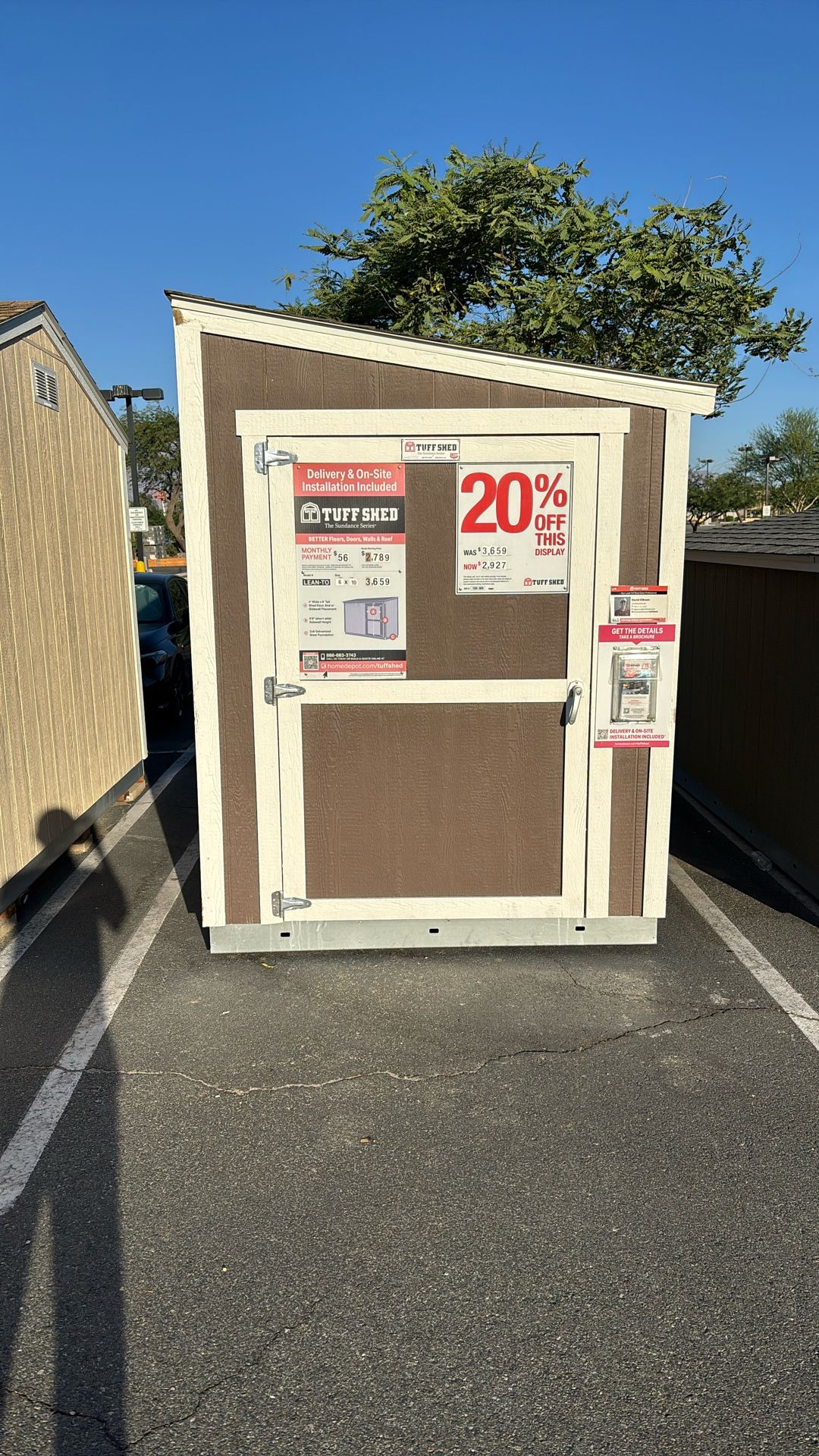 Tuff Shed Sundance Lean-To 6x10 SD799478 Was $3,659 Now $2,927 20% Off Financing Available!