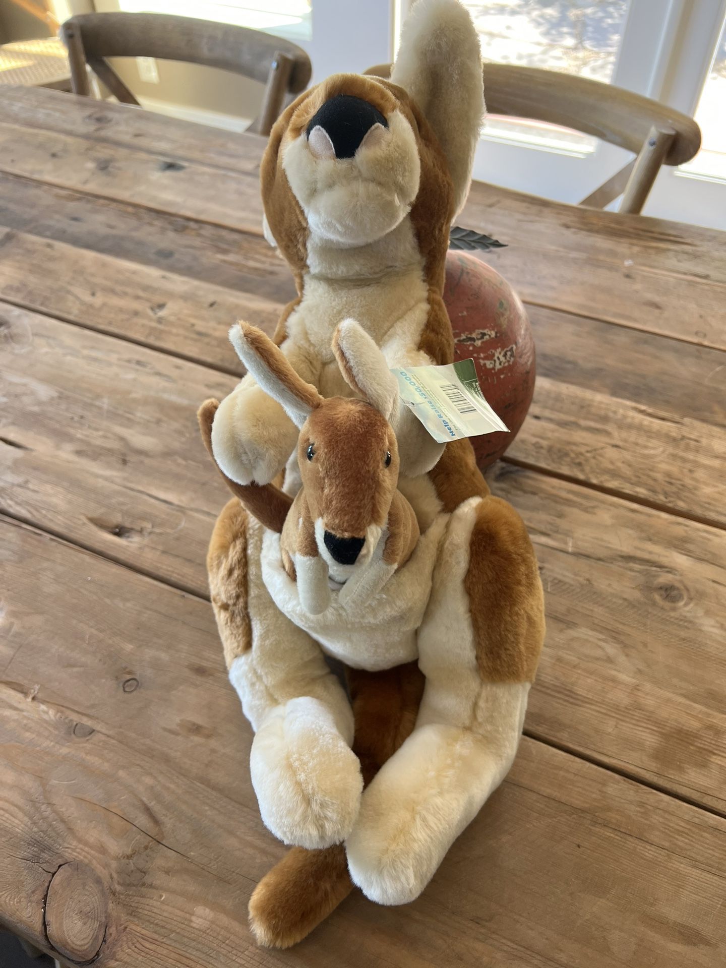 Kangaroo Mom/baby Plush/Stuffed Animal W/ Tag