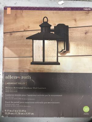 Allen Roth Midnight Valley 11 25 In H Black Motion Activated Led Allen Roth Midnight Valley 11 25 In H