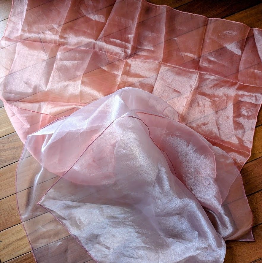 strong sheer organza shimmery fabric scarf shawl cloth wrap squares