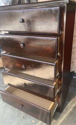 Solid wood dresser