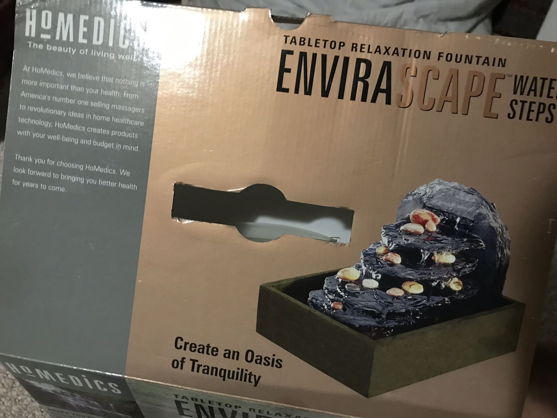 Homedics Water Steps fountain