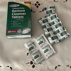 Denture Cleanser Tablets, All For $0 Free Pick Up 