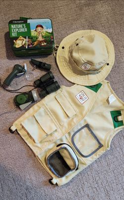 Mini Explorer Nature's Explorer Kit and Great Wolf Vest and Hat Costume