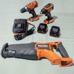 Ridgid 18v Power Drill / Driver w/ Saw Set …$175 obo