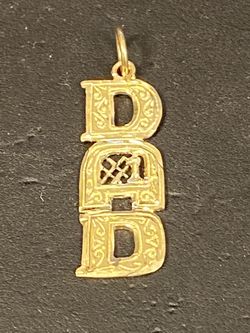 Gold DAD charm