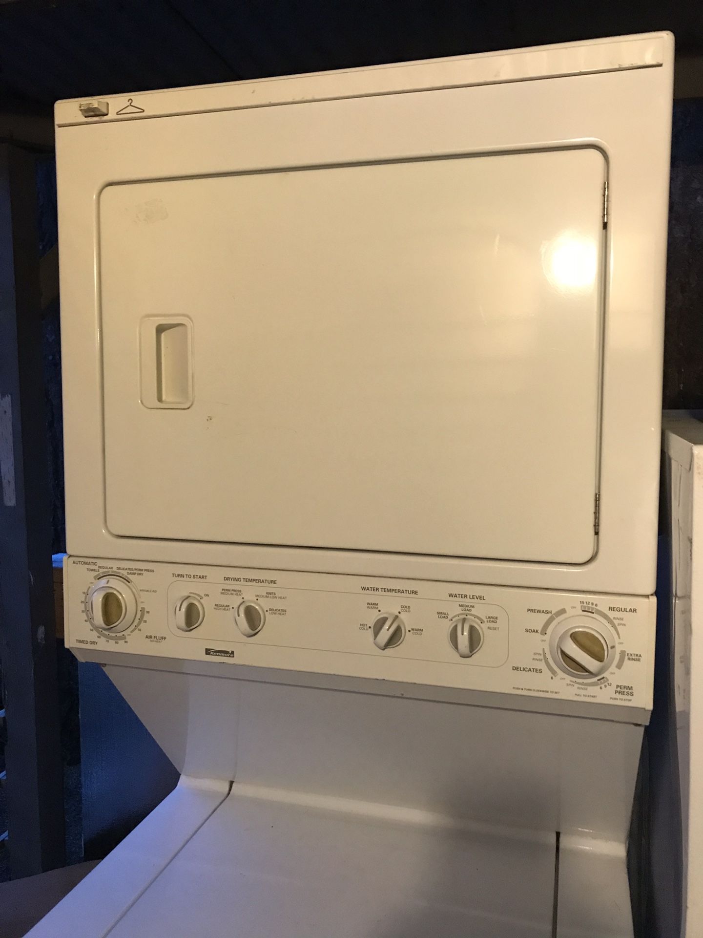 Kenmore Stacking washer/dryer combo