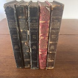 5 Collectible Antique Editions Of The Anglo Saxon Review