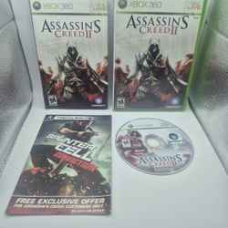 Assassin's Creed II (Microsoft Xbox 360, 2009) CIB with Insert