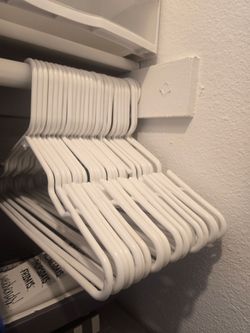 Plastic White Hangers