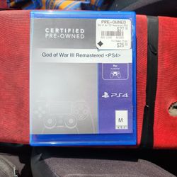 god Of War 3 Remastered PS4 