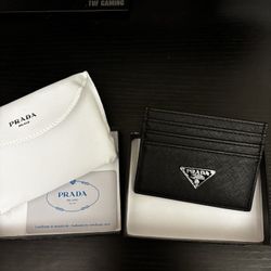 Black Leather Cardholder Wallet