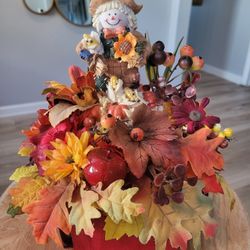 Fall Scarecrow Crafted Decoration Thanksgiving