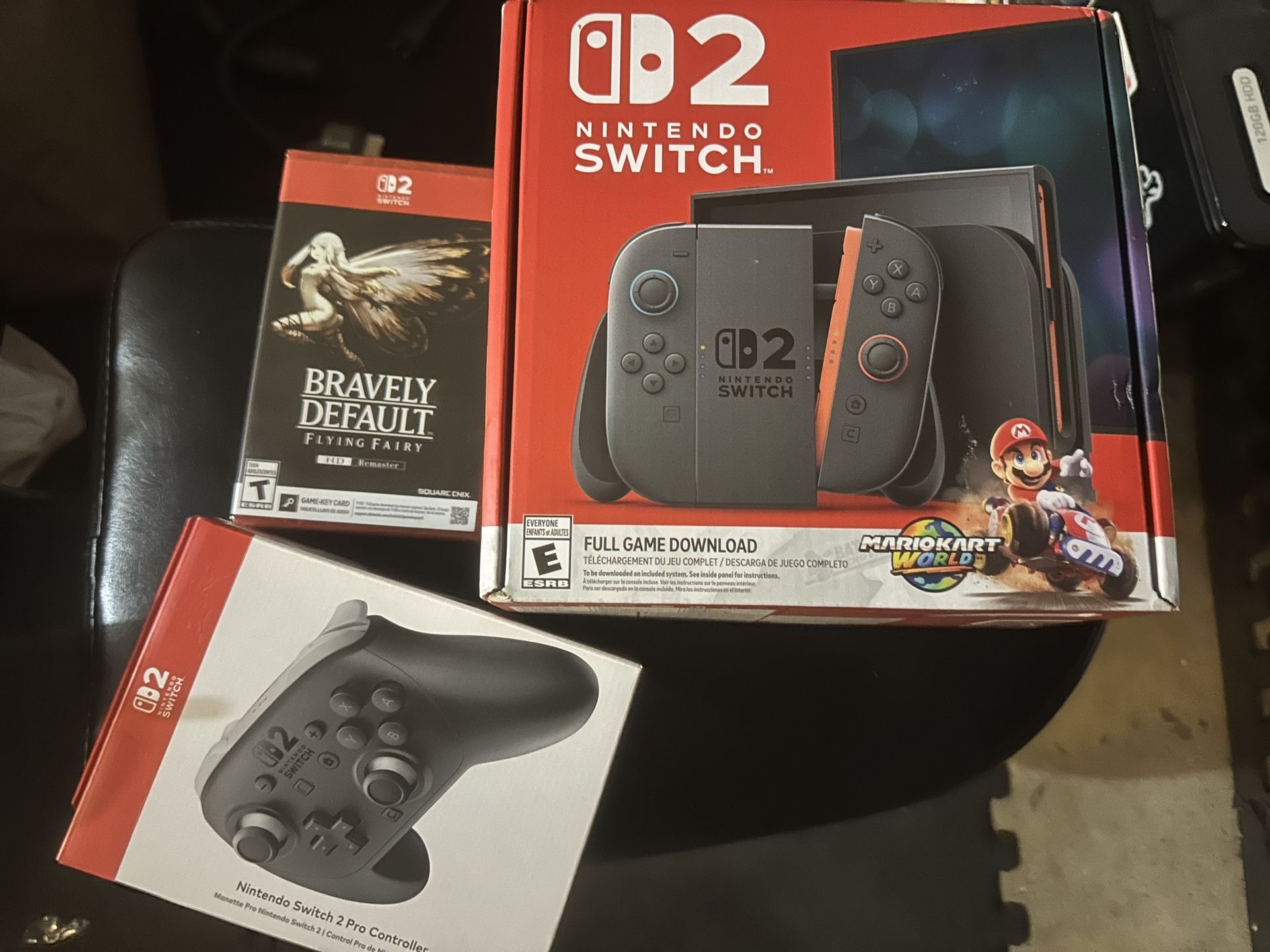 Nintendo Switch 2 Mario Kart World Bundle + Pro Controller + BRAVELY DEFAULT FLYING FAIRY HD Remaster