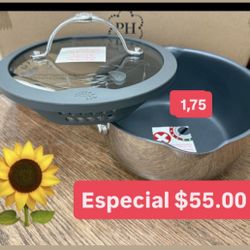 Especial $55.00 Sartencito 1.75 Qt Antiaderente Tapa Silicon Prepara Salsas Avenas Atoles Te Pequeñas Cantidades Princess House Ventas Finales 
