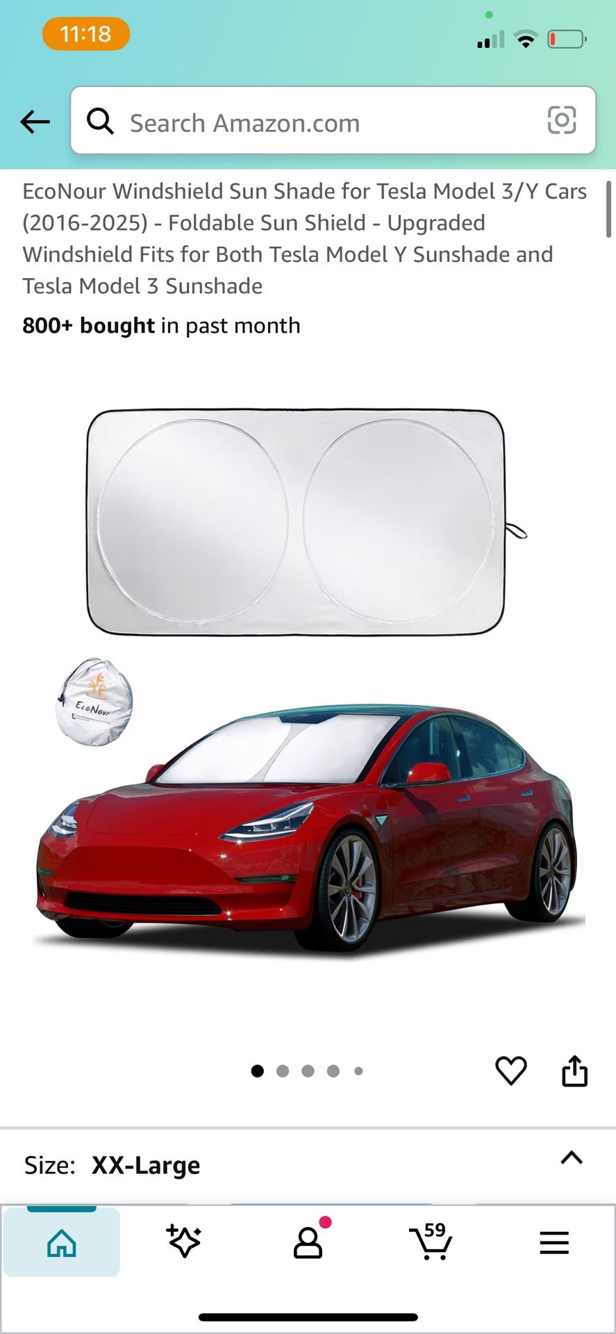 ⚡ Tesla Windshield Sun Shade – Brand New Only $5! ☀️ Beat the heat with this foldable EcoNour Sun Shade designed for Tesla Model 3 & Y (2016–2025) — b
