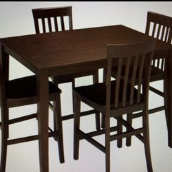 5 piece Counter Height Dining Set (Very good condition- Solid wood)