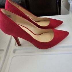 Red Suede Heels
