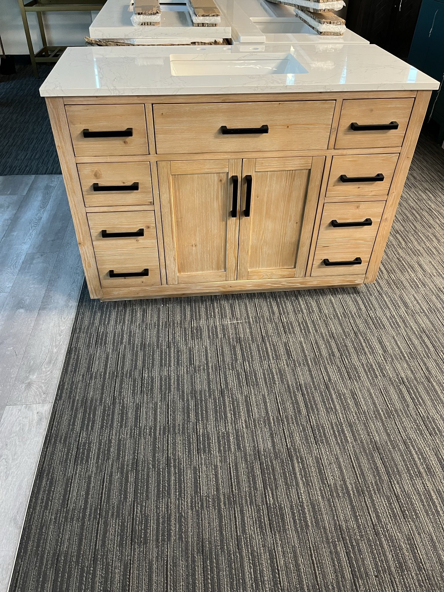 48” Bathroom Vanity In Wood Color,All Products : American Fashion Style Bags On Sale