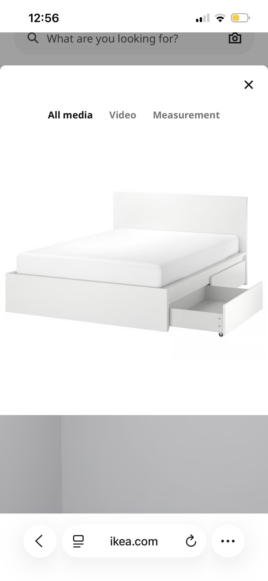 Malm bed frame with 2 storages From IKEA
