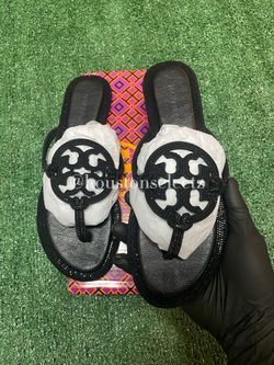 Tory Burch Miller Rhinestones Sandals (Size : 7)