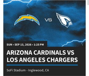 Chargers vs cardinals opening day