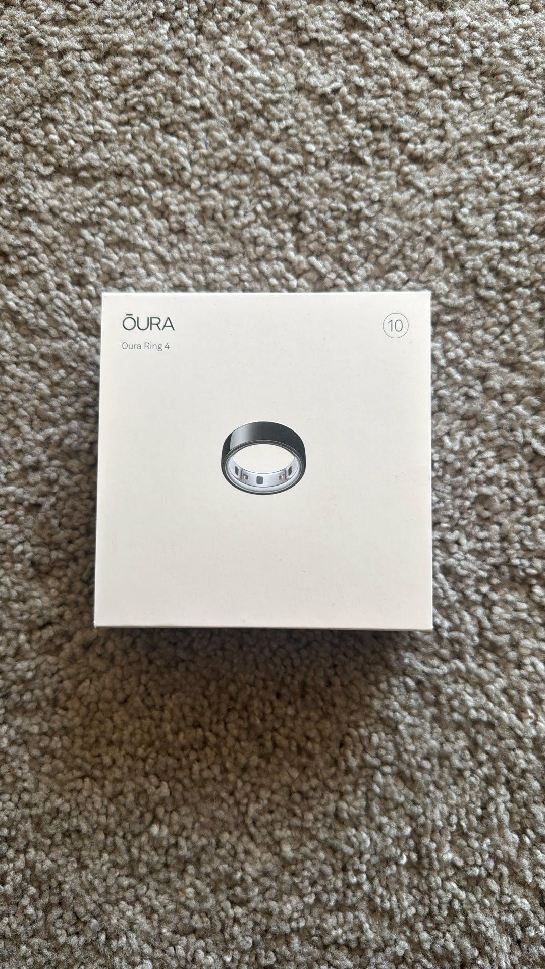 Oura Ring 4 - Black - Size 10