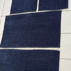 Navy Blue Bathroom Rugs 