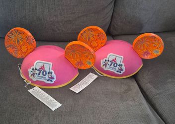 Disneyland 70th Anniversary hats set of 2
